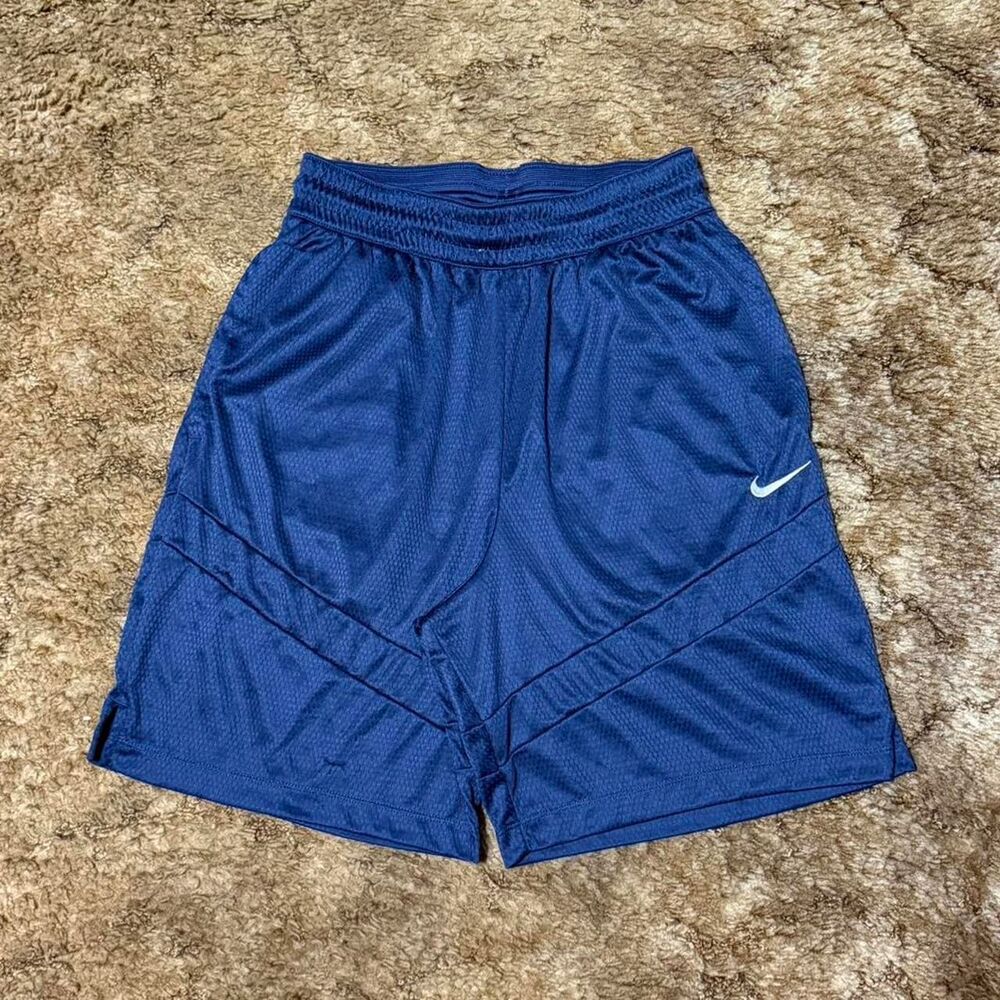 Nike Mesh Athletic Shorts Navy Blue Small
